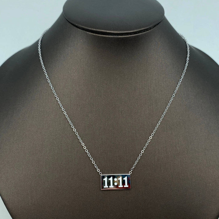 "11:11" Charm Pendant Stainless Steel Necklace