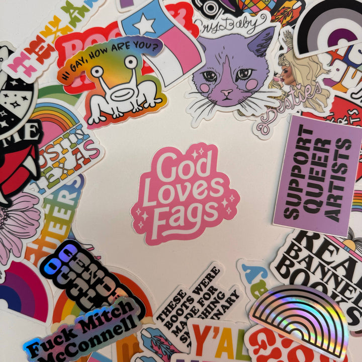 God Loves Fags Sticker