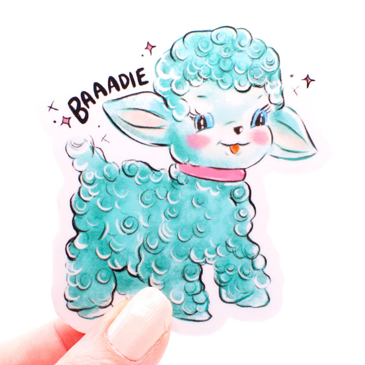 Little Baddie Lamb Vinyl Sticker