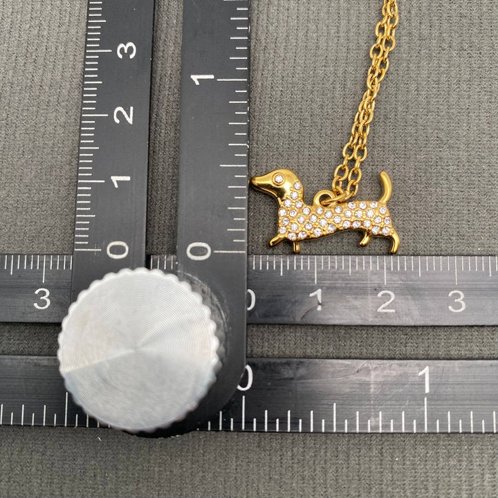 Dachshund 18K Gold Plated Necklace