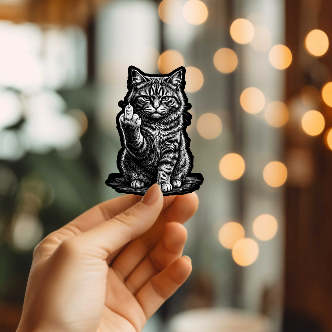 F You Cat Sticker
