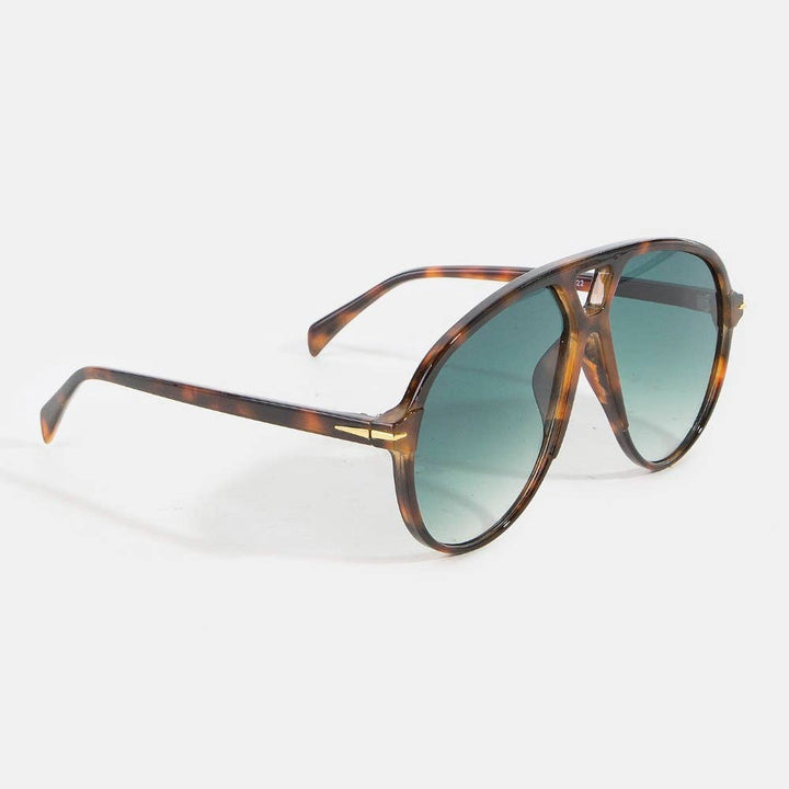 Oversized Aviator Shield Sunglasses