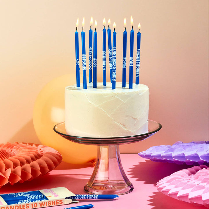 Wishing You: Long 5" Birthday Candles