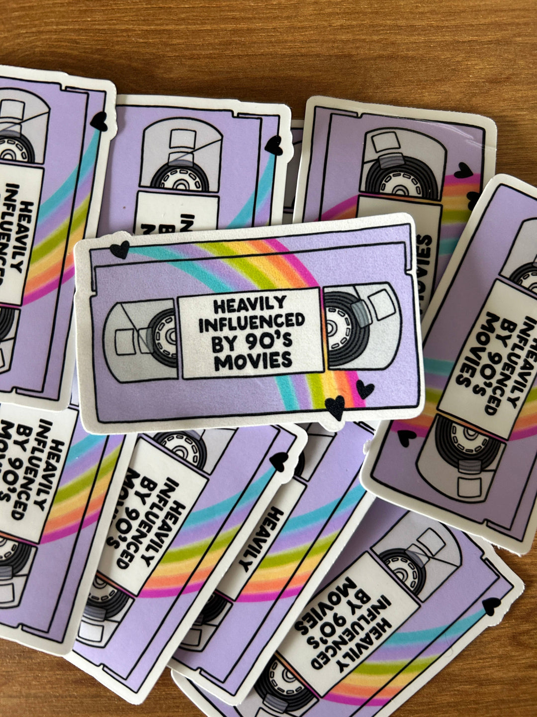 "Heavily influenced by 90's Movies" Sticker