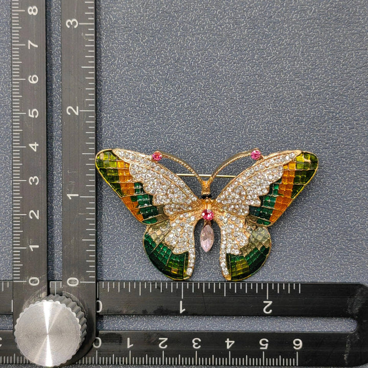 Enamel Butterfly Brooch
