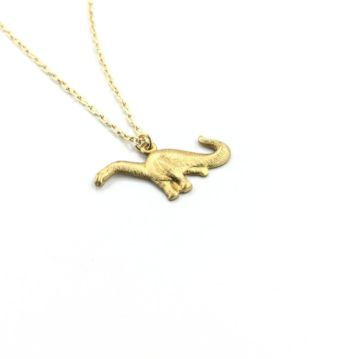 Gold Dinosaur Necklace