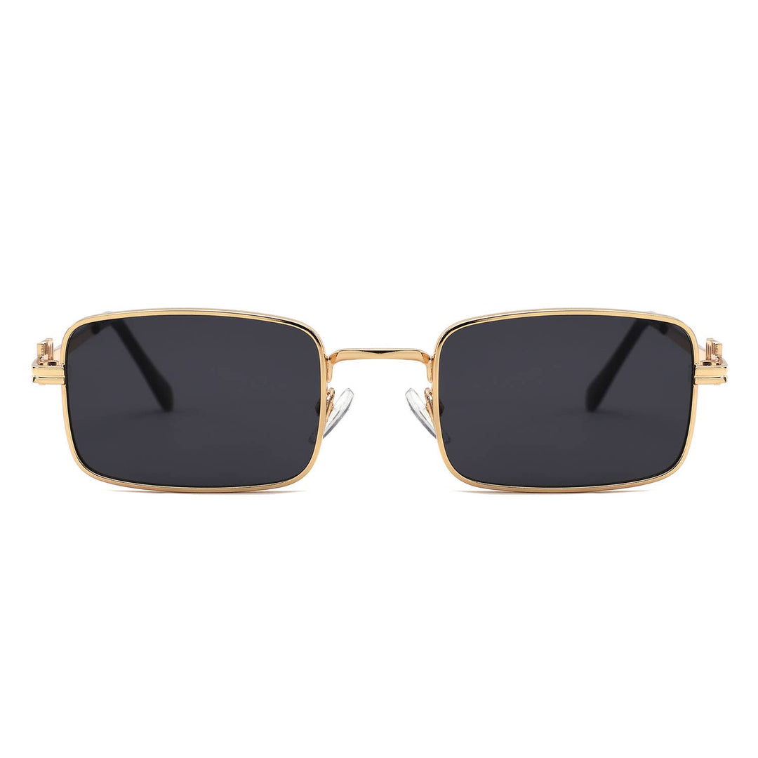 Vintage Rectangle Metal Sunglasses