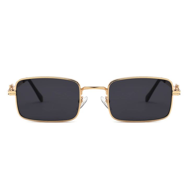 Vintage Rectangle Metal Sunglasses
