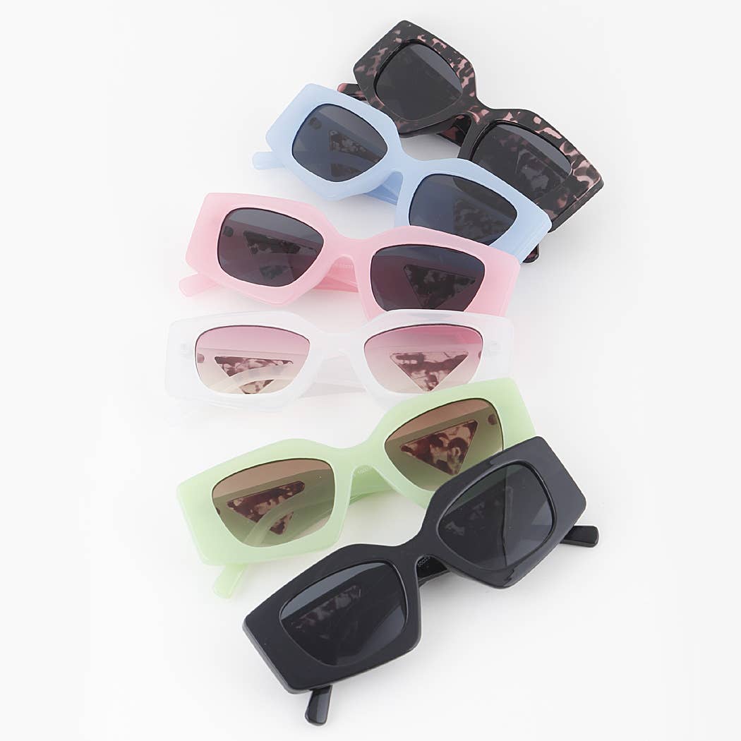 Marble Side Cut Sunglasses