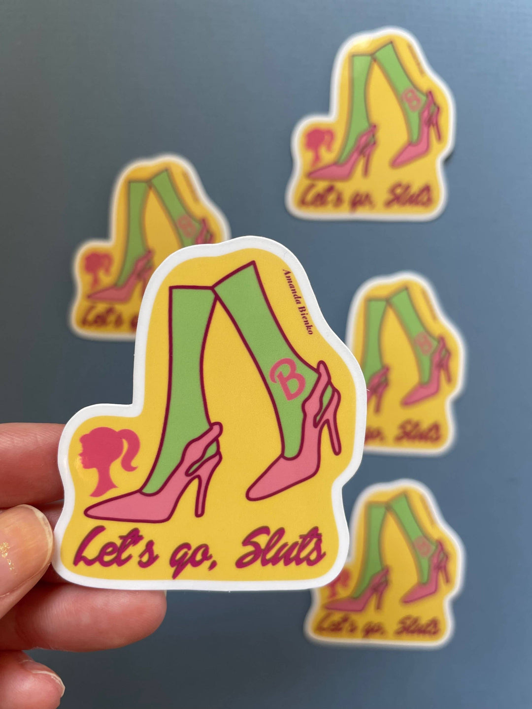 Barbie Feminist Slut Shoes Sticker