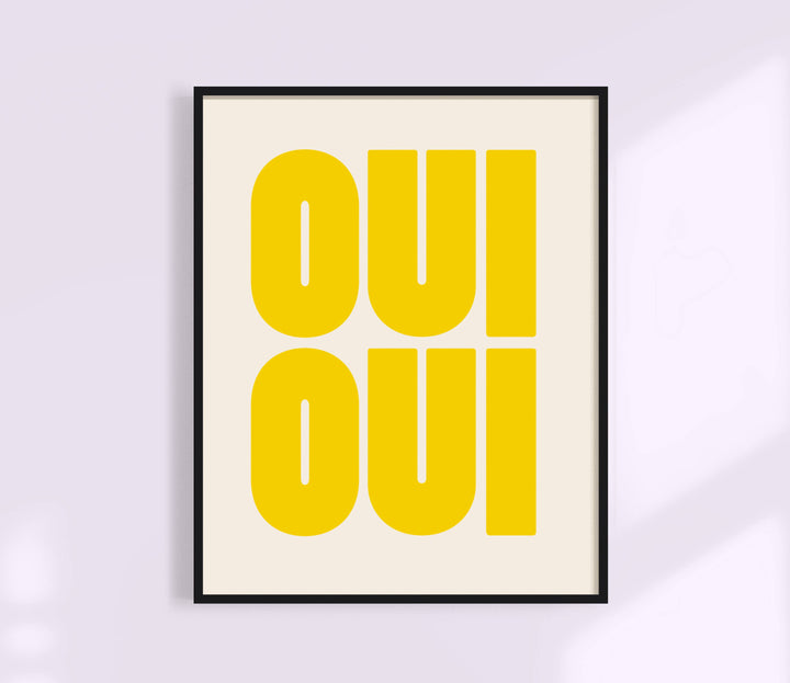 Oui Oui Print | Funny Bathroom Art