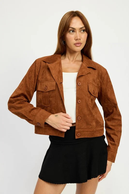 Camel Suede Jacket