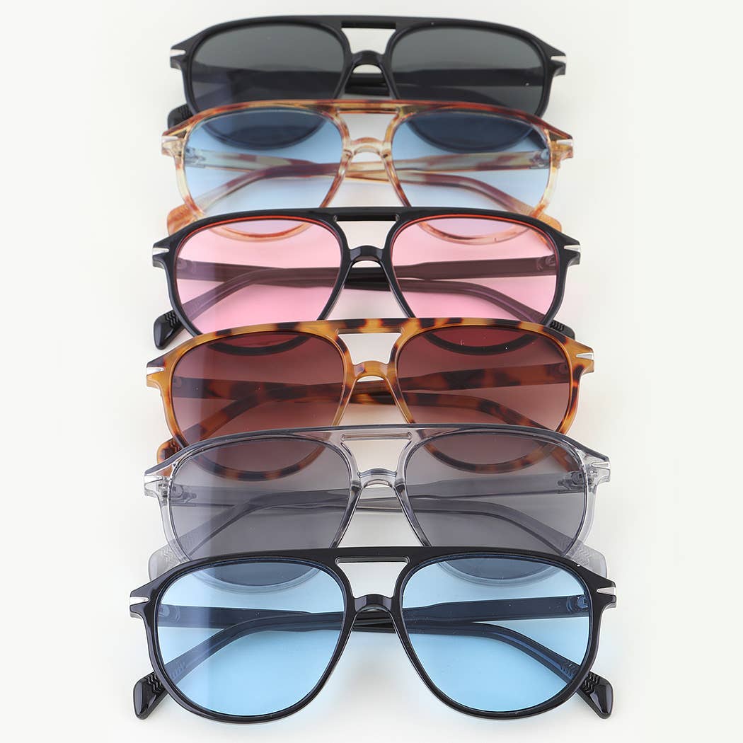 Modern Round Aviator Sunglasses