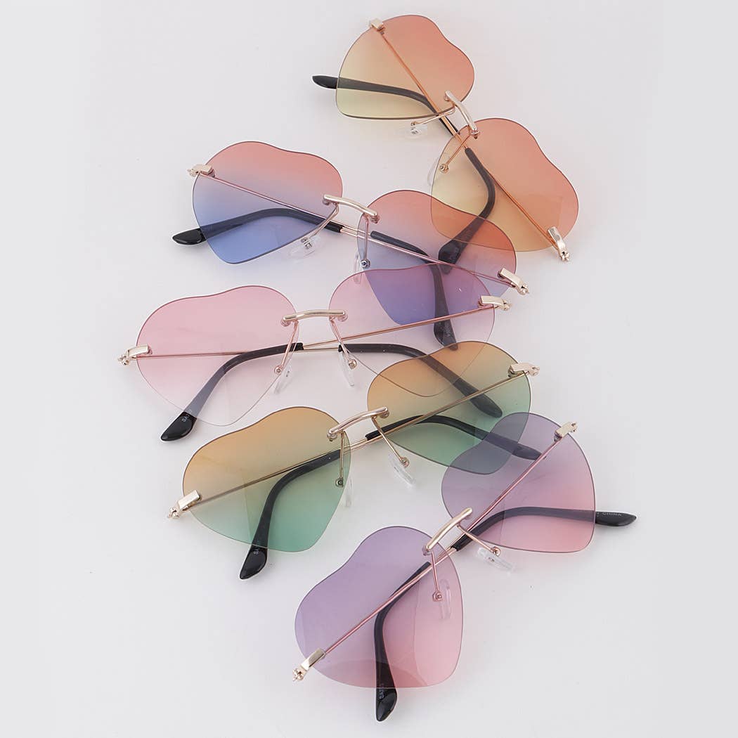 Gradient Heart Sunglasses