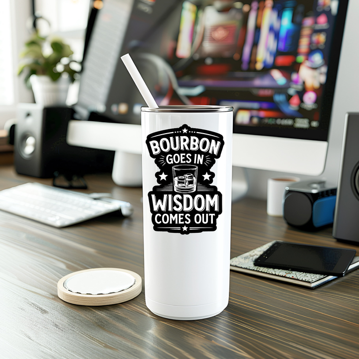 Bourbon Goes In Sticker