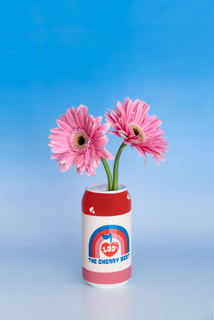 Ceramic Vase, Lucky Cherry Cream Soda