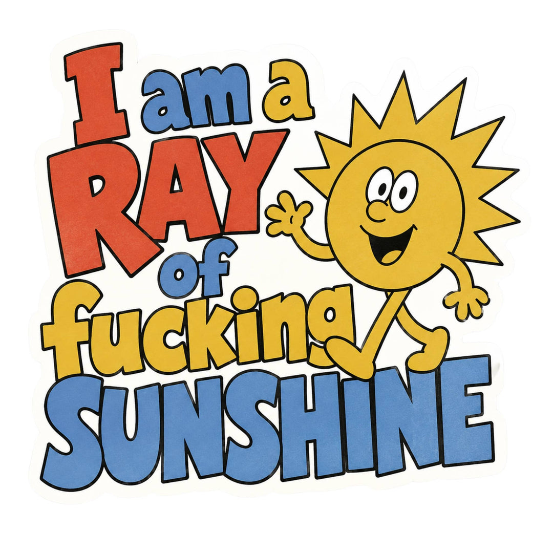 I Am A Ray Of Fucking Sunshine Sticker