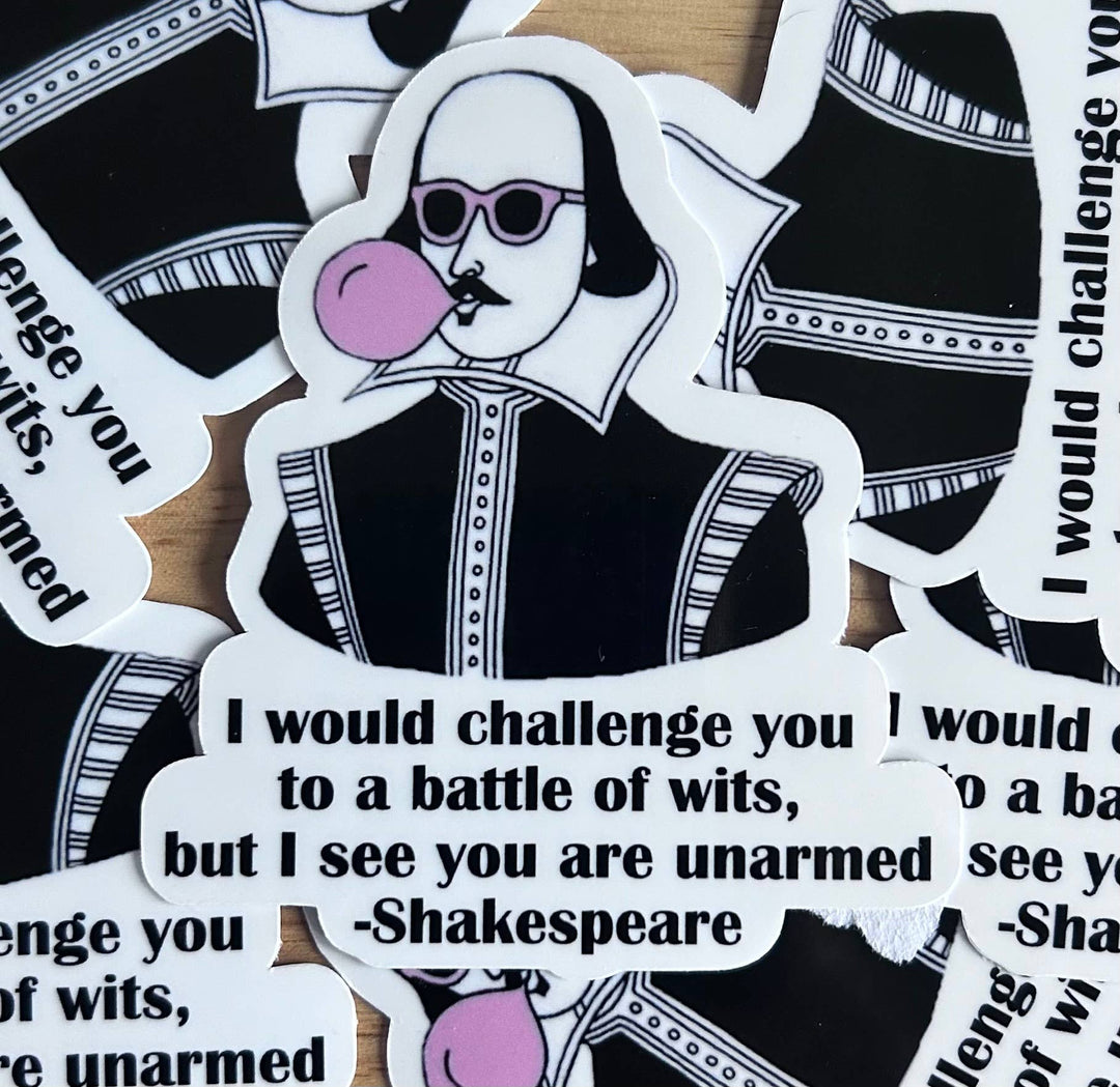 "Battle of Wits-Shakespeare" Sticker