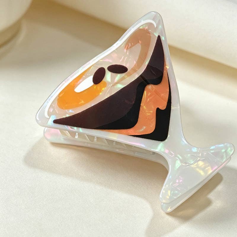 Espresso Martini Cocktail Hair Claw Clip