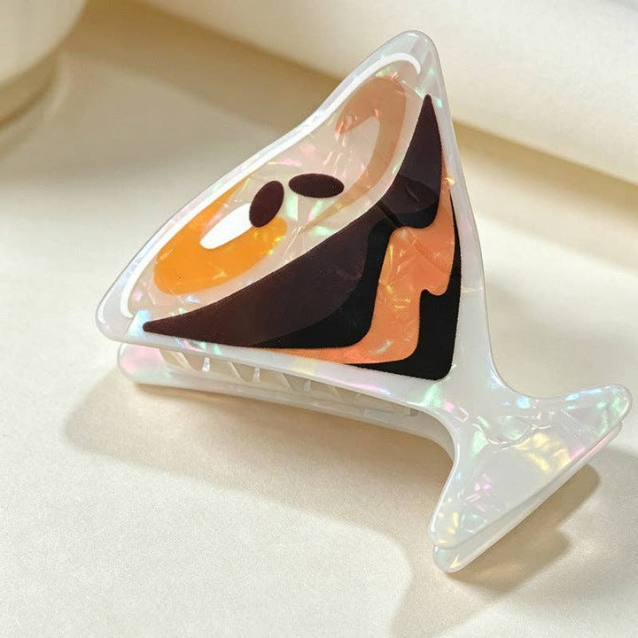 Espresso Martini Cocktail Hair Claw Clip