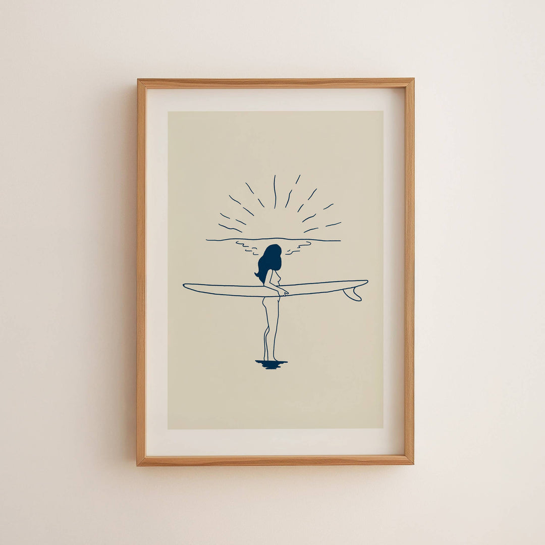 Surf and Sun Art Print