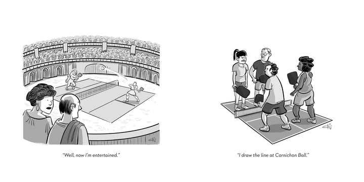 Dink! Pickleball Facts, Fictions & Cartoons by Ellis Rosen