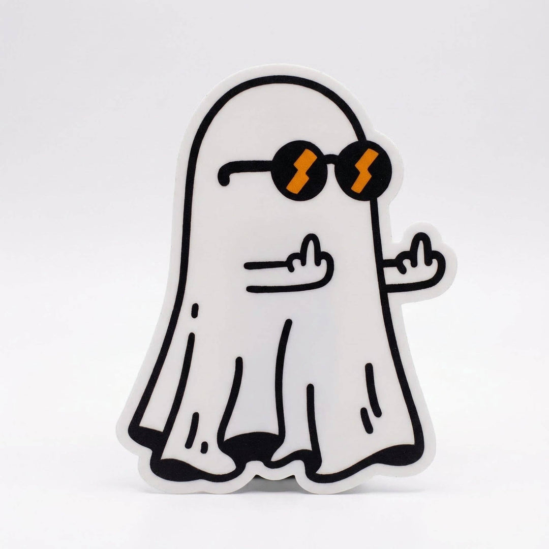 Unfriendly Ghost Sticker