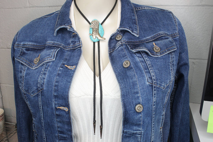 Turquoise Trail Bolo Tie