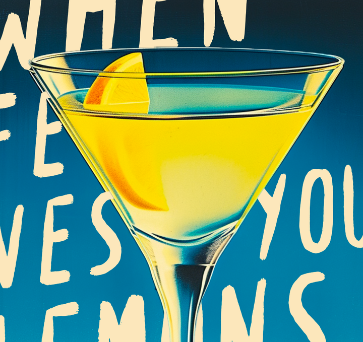 LEMON COCKTAILS Greeting Card