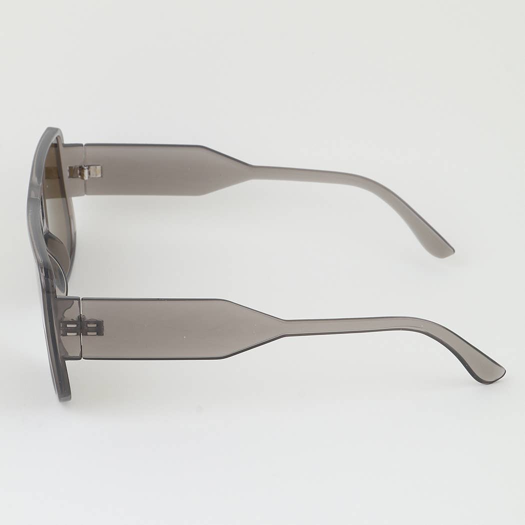 Bright Straight Aviator Block Sunglasses