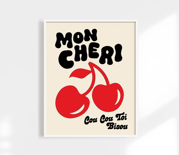 Mon Cheri Print | Funky Cherry Art Print