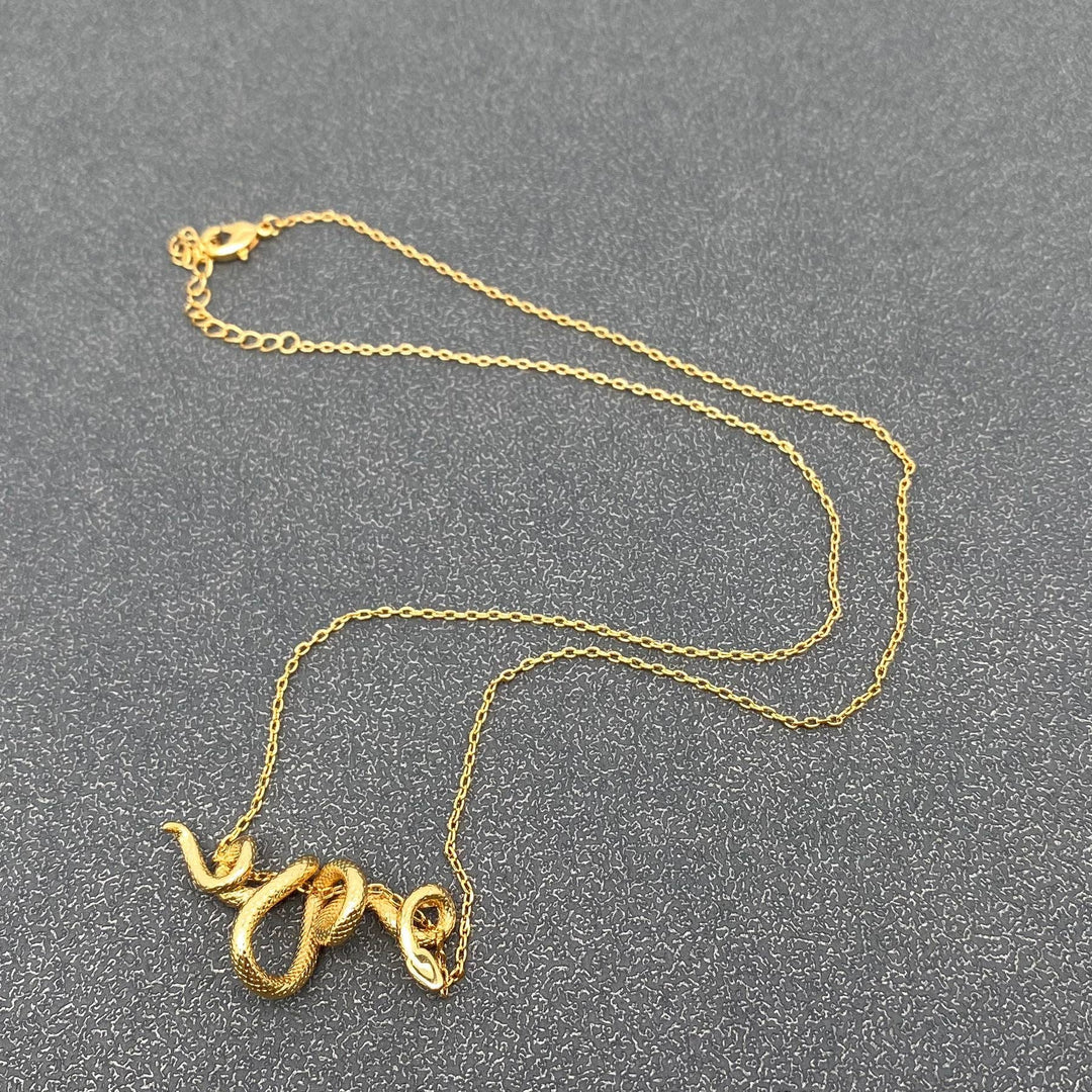 Python Winding Snake Necklace