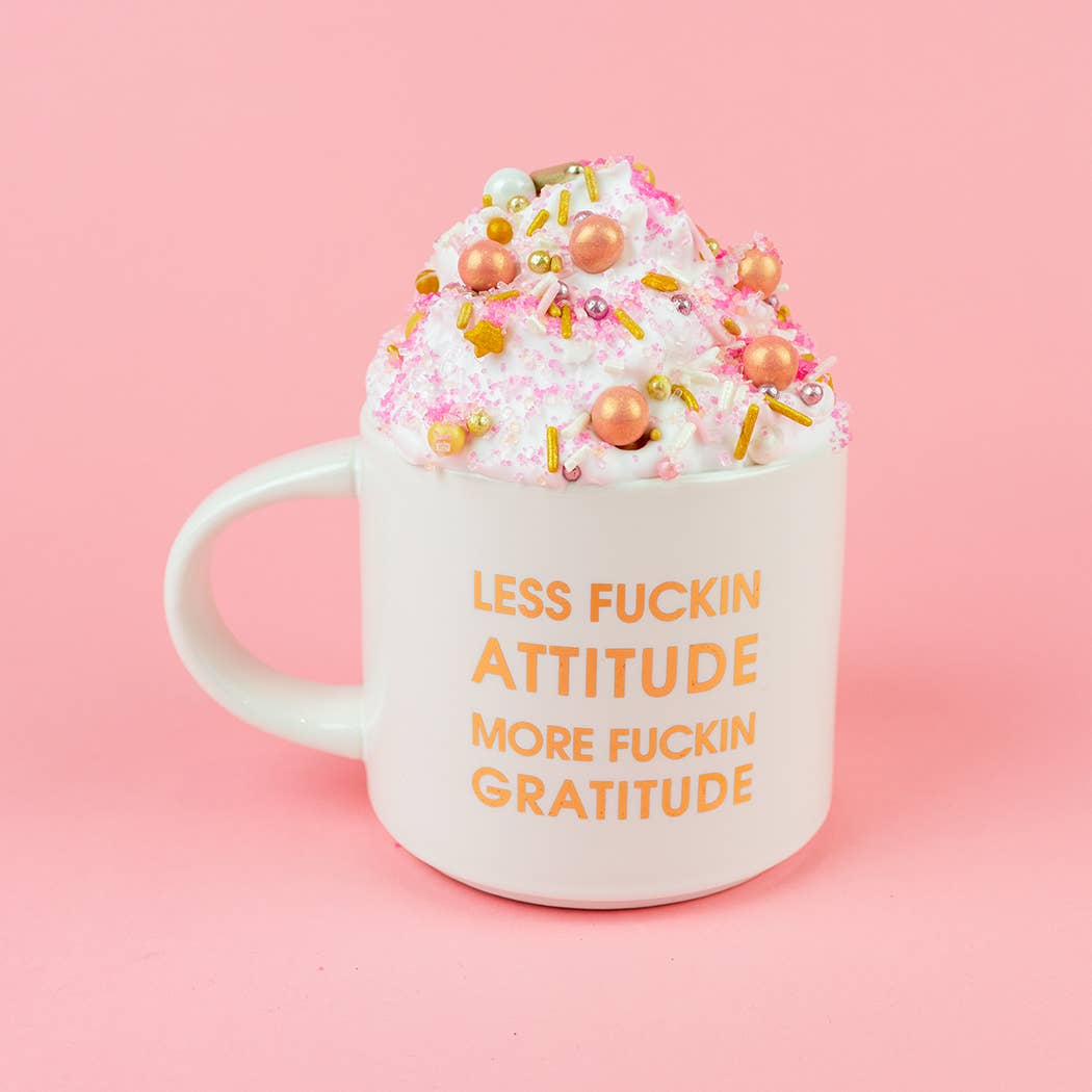 Less Fuckin Attitude, More Fuckin Gratitude Jumbo Mug