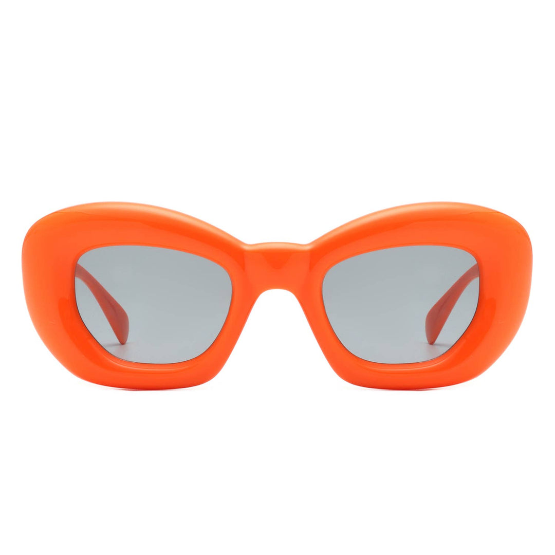 Thick Cat Eye Sunglasses - Orange