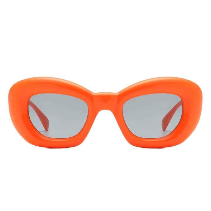 Thick Cat Eye Sunglasses - Orange