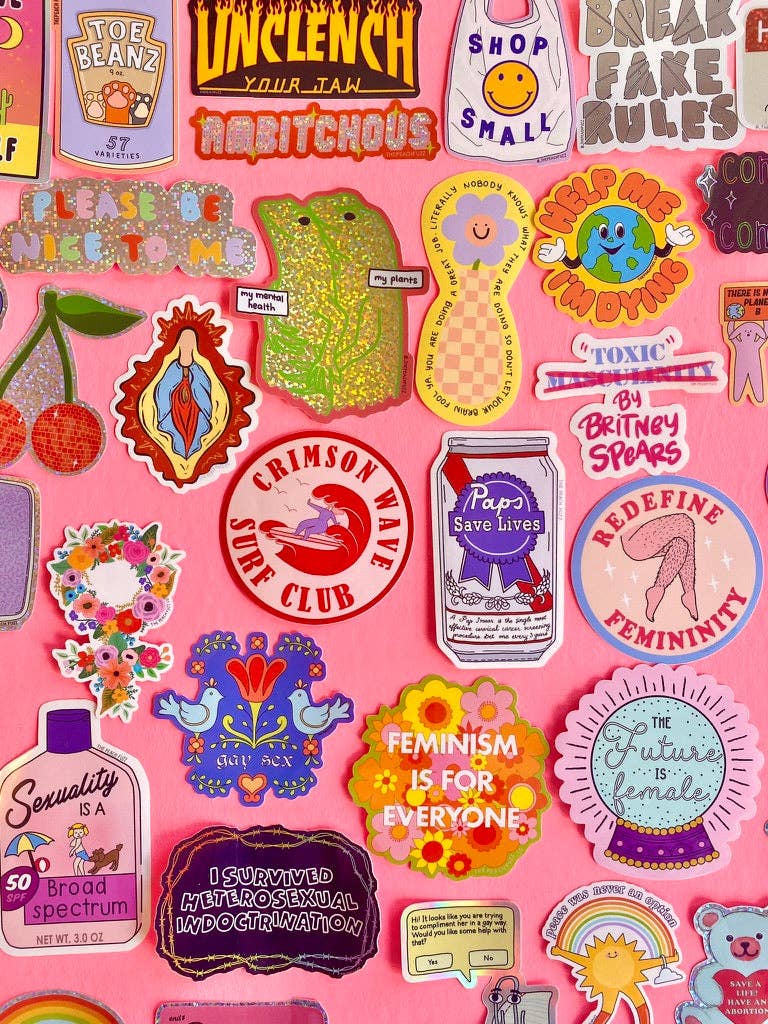 Please Be Nice To Me Sticker