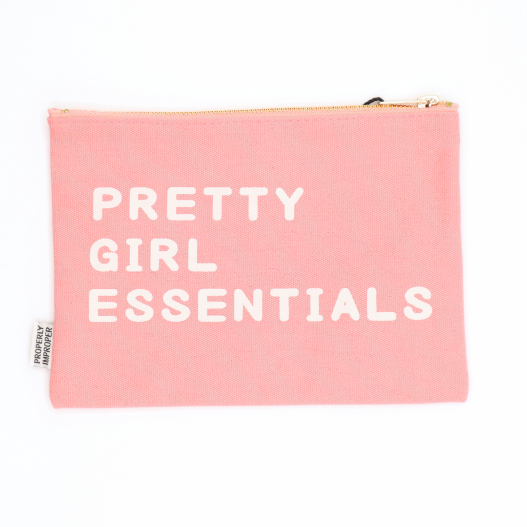Pretty Girl Essentials Canvas Pouch