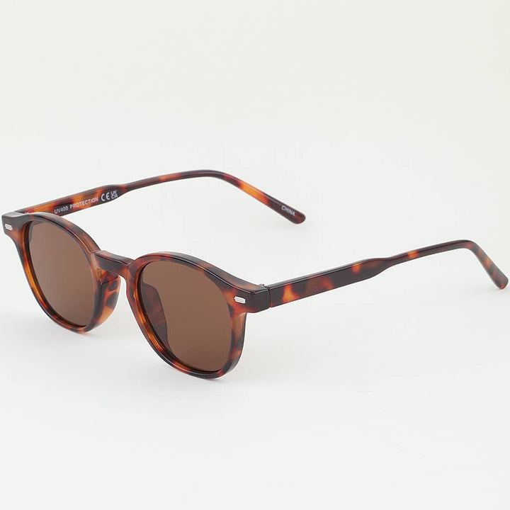 Tortoise Round Tinted Sunglasses