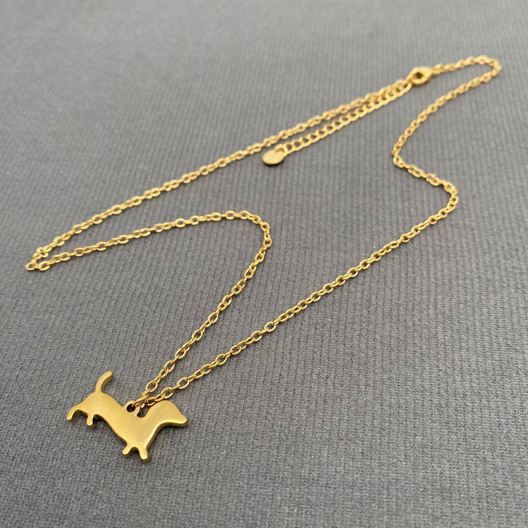 Dachshund 18K Gold Plated Necklace
