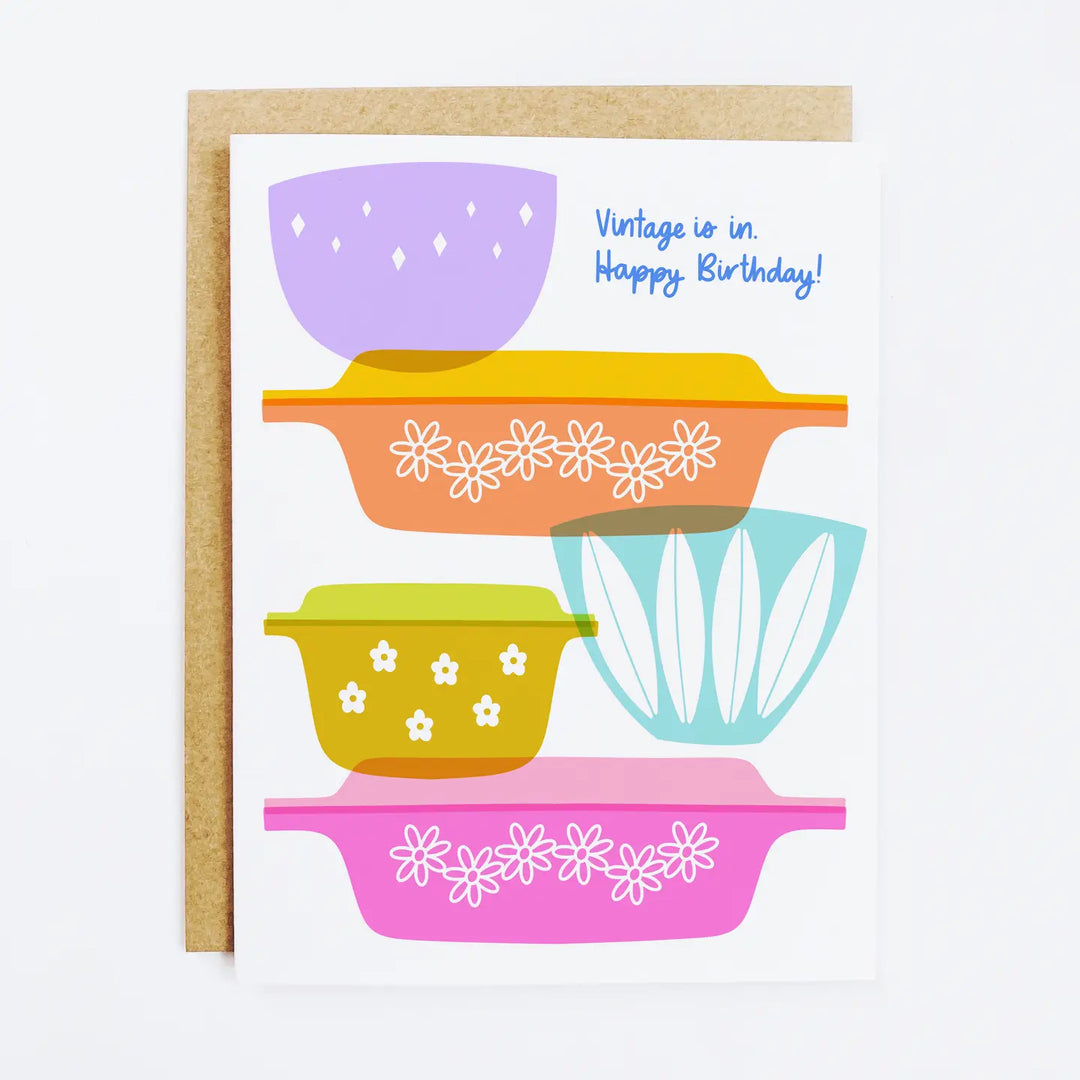 Vintage Is In - Greeting Card