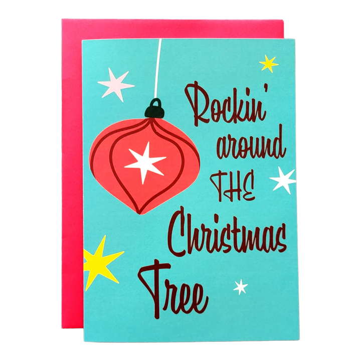 Rockin' Around the Christmas Tree Greeting Card