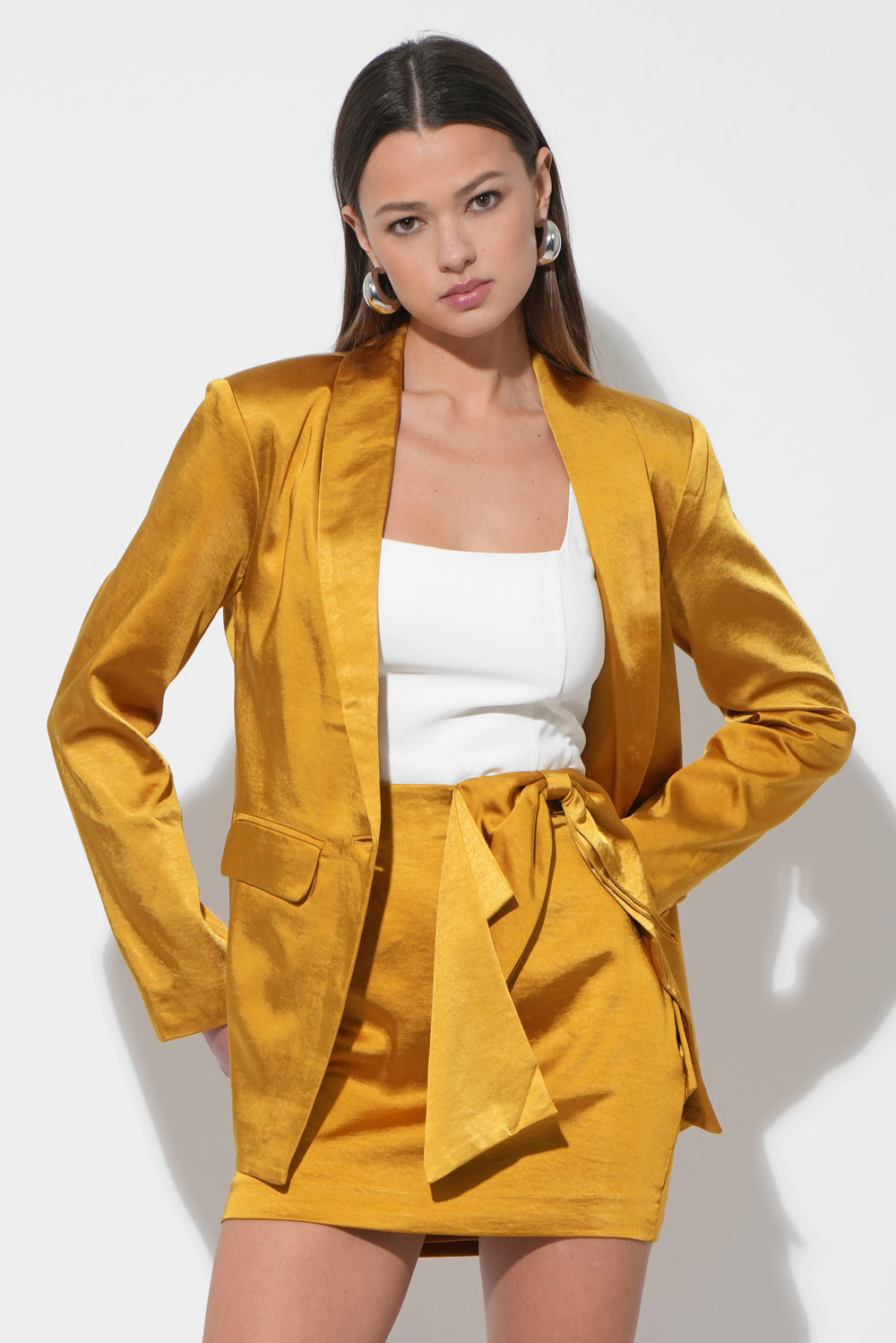 Delilah Satin Blazer
