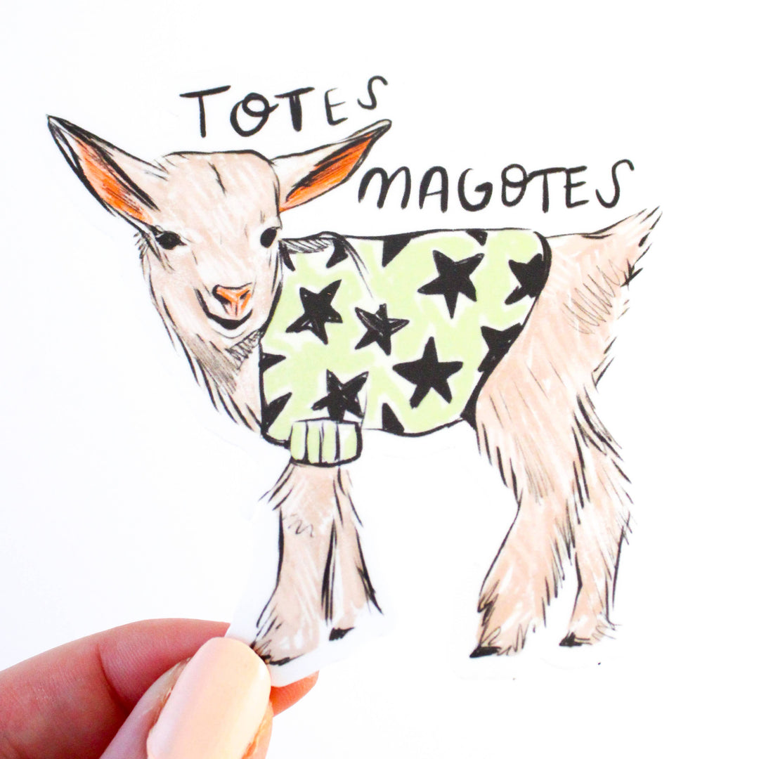 Totes Magotes Baby Goat Vinyl Sticker