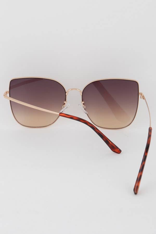 Oversized Gradient Cateye Sunglasses