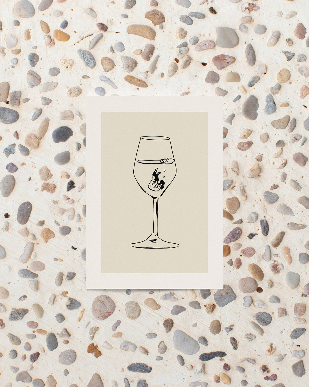 "Deep Dive" Wine Art Print