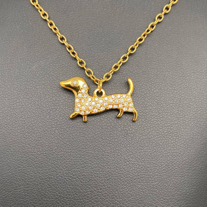 Dachshund 18K Gold Plated Necklace
