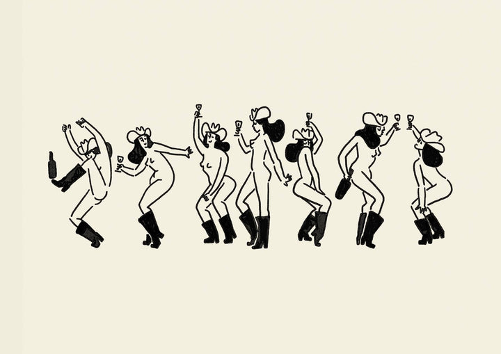 "Cowgirl Social" Art Print