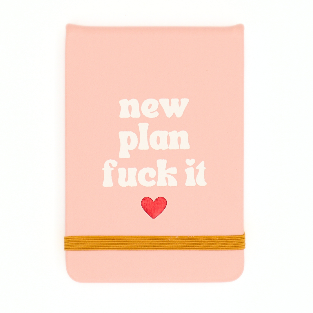 "New Plan F*ck It" Leatherette Pocket Journal