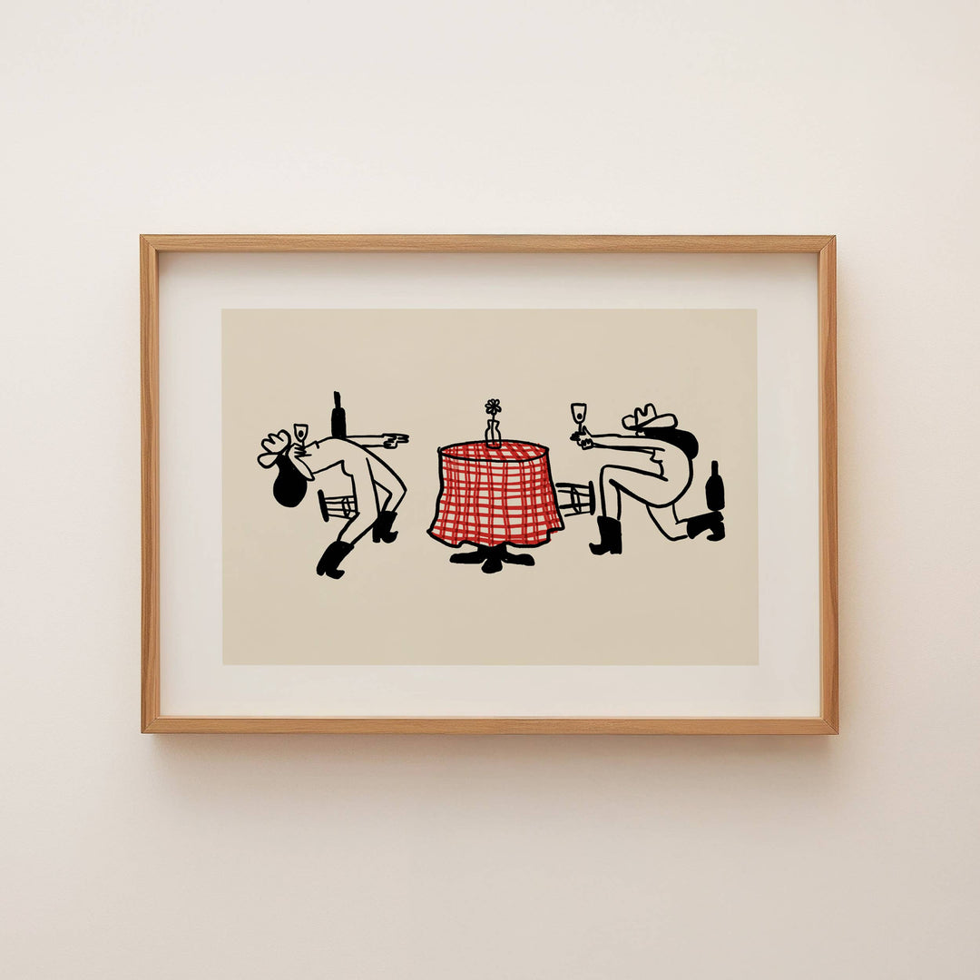 "The Duel" Vintage Western Wall Art