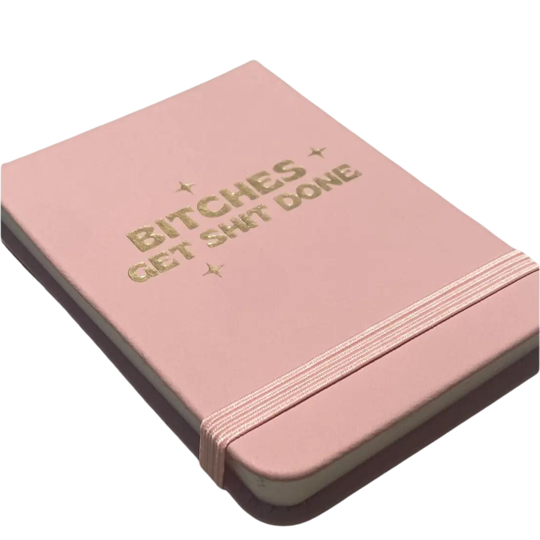 Bitches Get Shit Done - Leatherette Pocket Journal